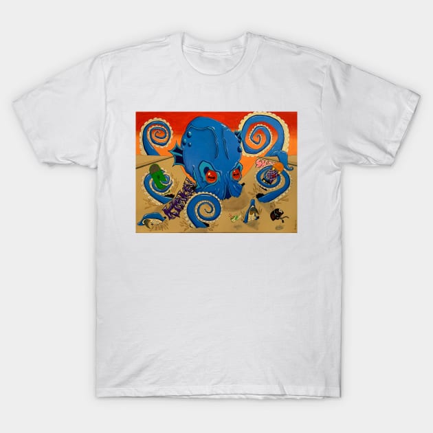 Halfpipe Kraken T-Shirt by BryanWhipple